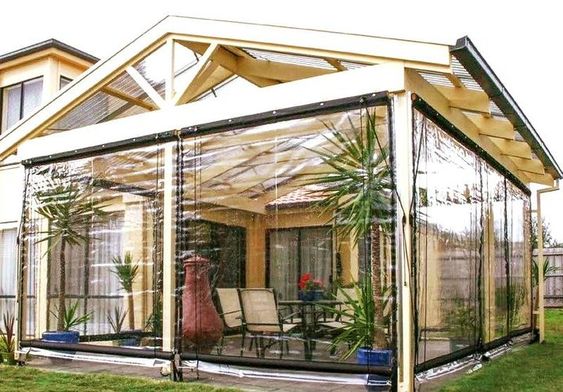 Heat insulation monsoon blinds