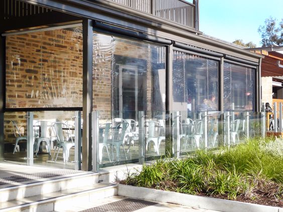 Weather resistant outdoor blinds