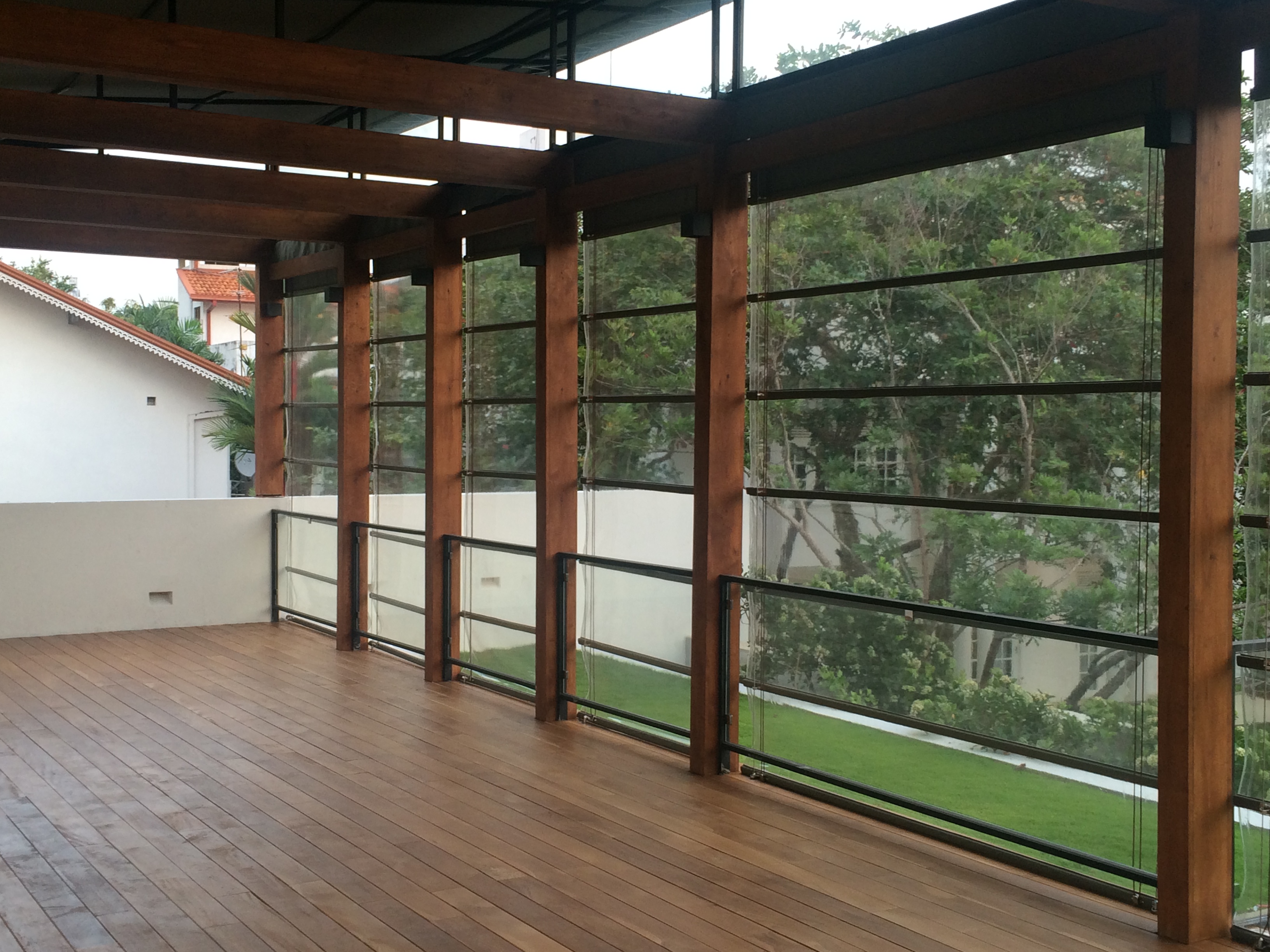 UV protection monsoon blinds for outdoor